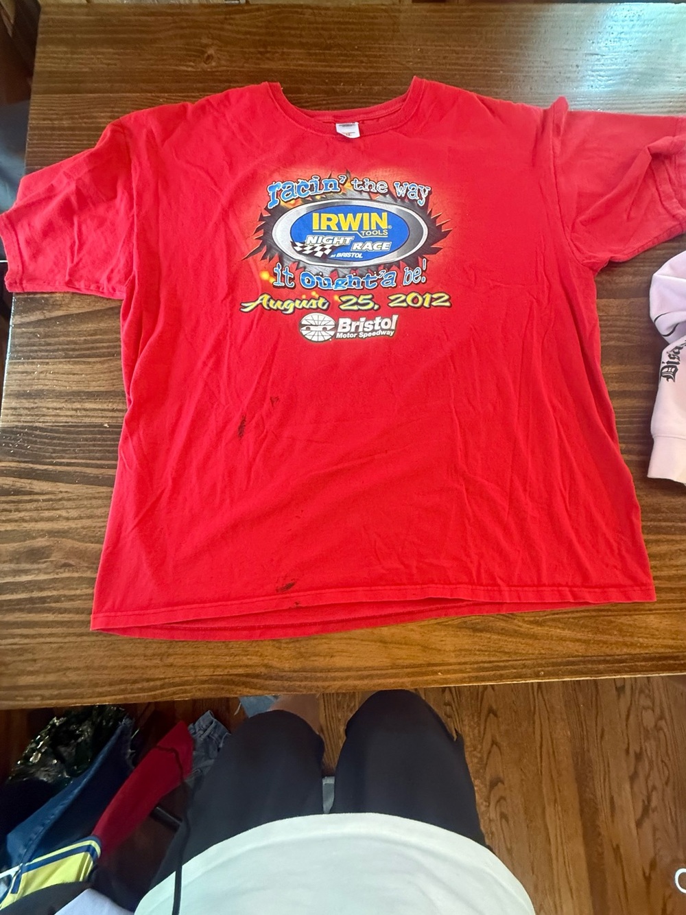 Anvil Red Racing Graphic Short Sleeve T‑Shirt